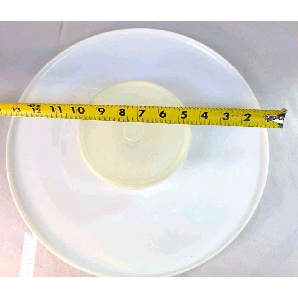 Vintage Tupperware Dip N Serve Chip & Dip Veggie Relish Tray White w Lid